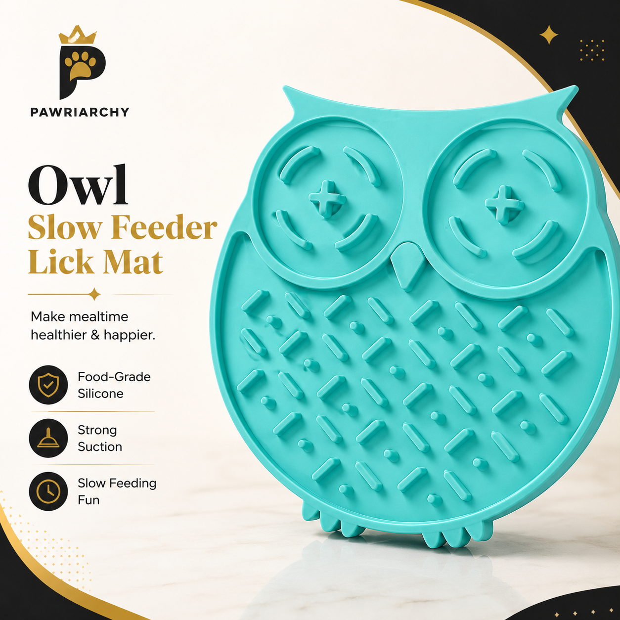 The Boredom Suppression Mat™ — Slow Feeder Lick Mat for Dogs & Cats