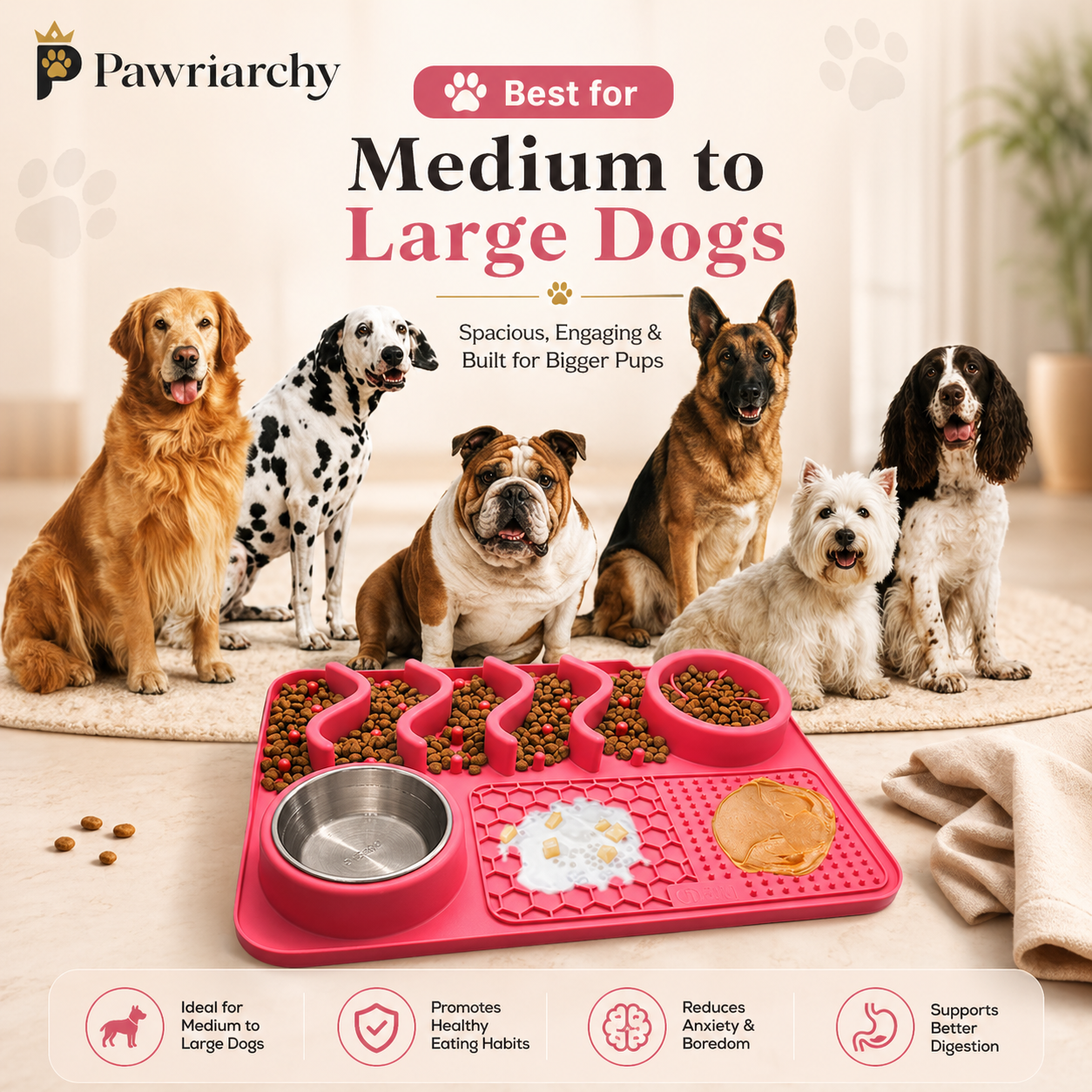The Behavioral Compliance Mat™ — Slow Feeder Dog Lick Mat