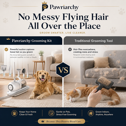 The Fur Crime Scene Unit™ — 5-in-1 Pet Grooming Vacuum Kit