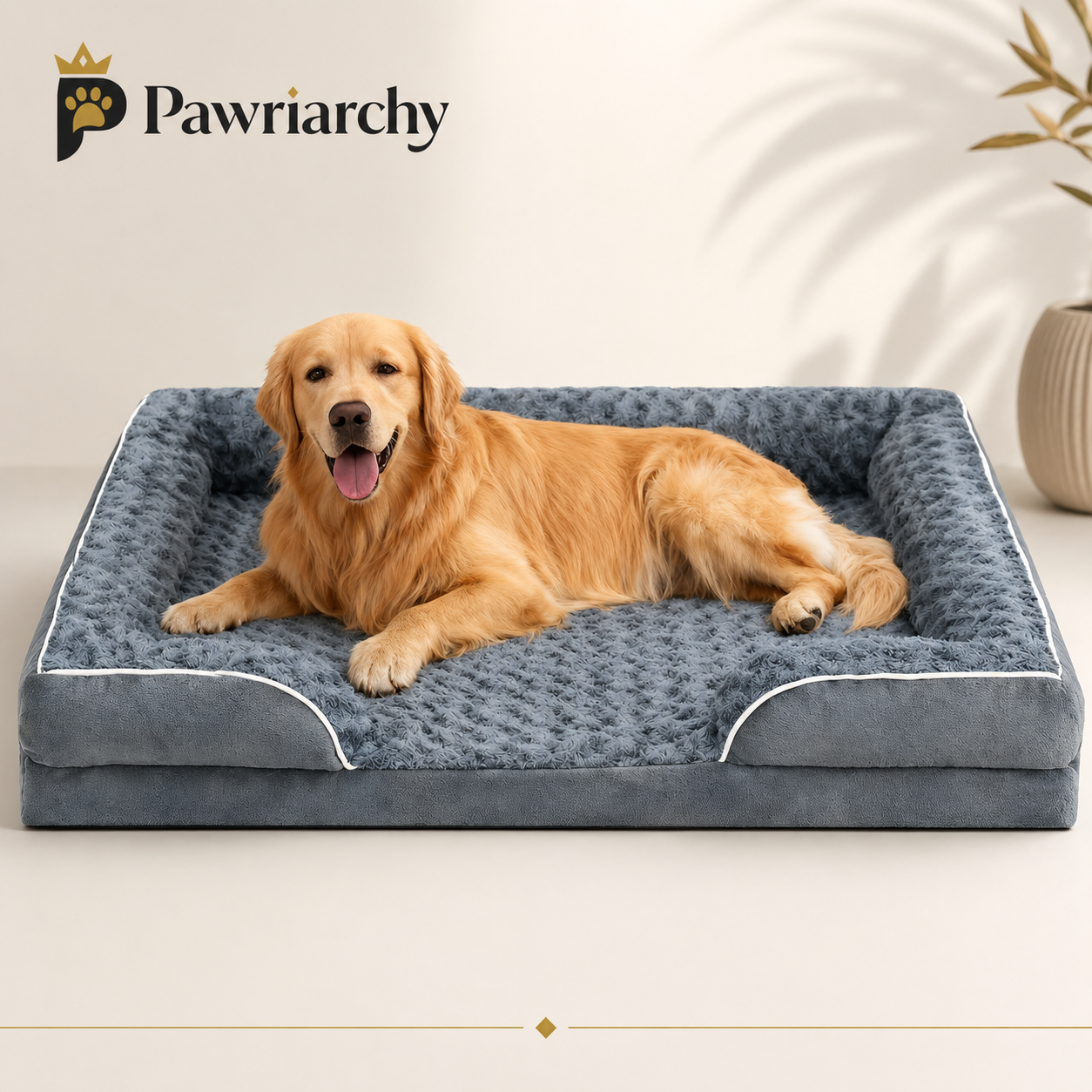 The Supreme Throne Unit™ — Waterproof Orthopedic Sofa Bed for Large Dogs