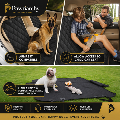 The Backseat Defense Shield™ — Waterproof Dog Car Seat Cover