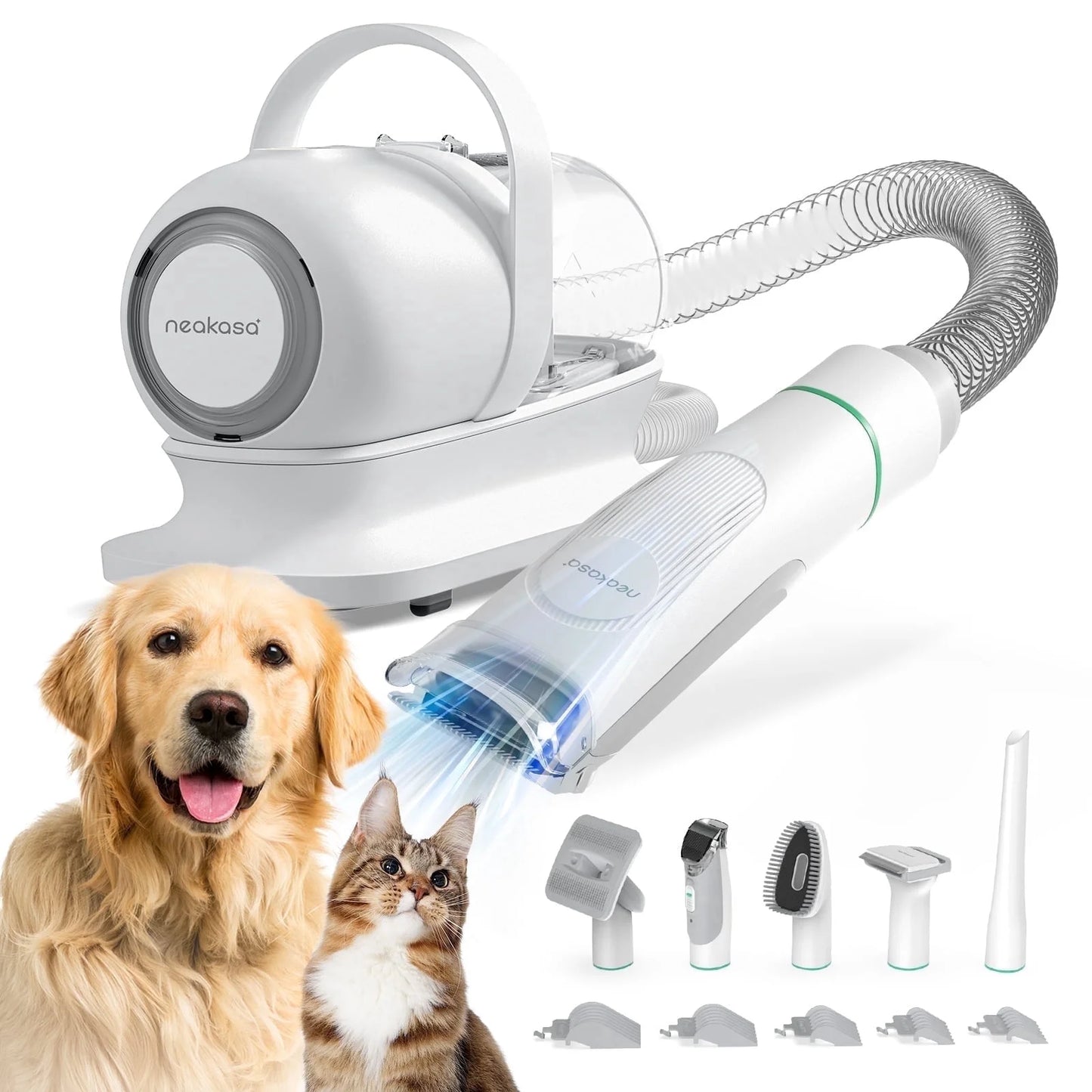 The Fur Crime Scene Unit™ — 5-in-1 Pet Grooming Vacuum Kit